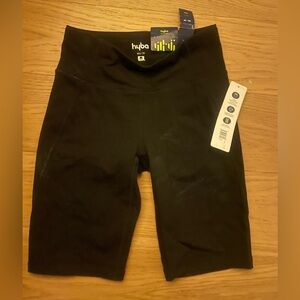 Hyba Women's Sculpt Black Biker Shorts 5 inch with pockets